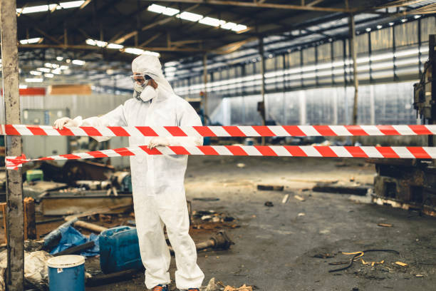 Professional Biohazard technician working in Cohasset, MA